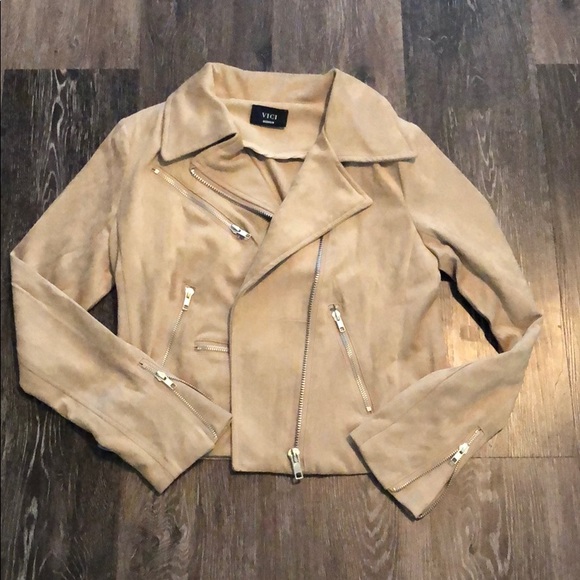 Vici Jackets & Blazers - NWOT. Never worn. Vici Suede Moto Jacket.